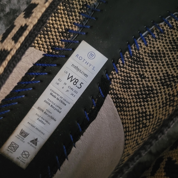 Rothys The Point Retired Leopard Flats Womens Size 8.5 - Picture 9 of 15